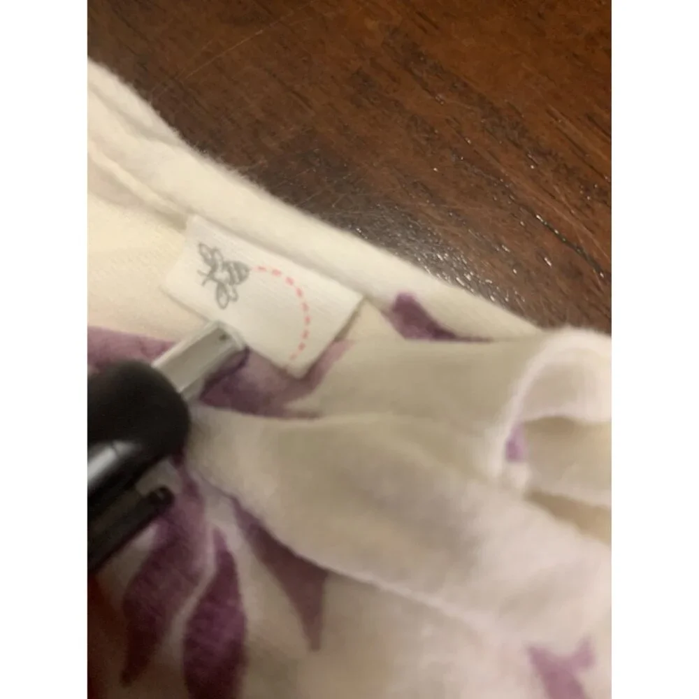 Burts Bees Baby 12M Organic Cotton Dinosaur‎ & Flower Bodysuit Onesie